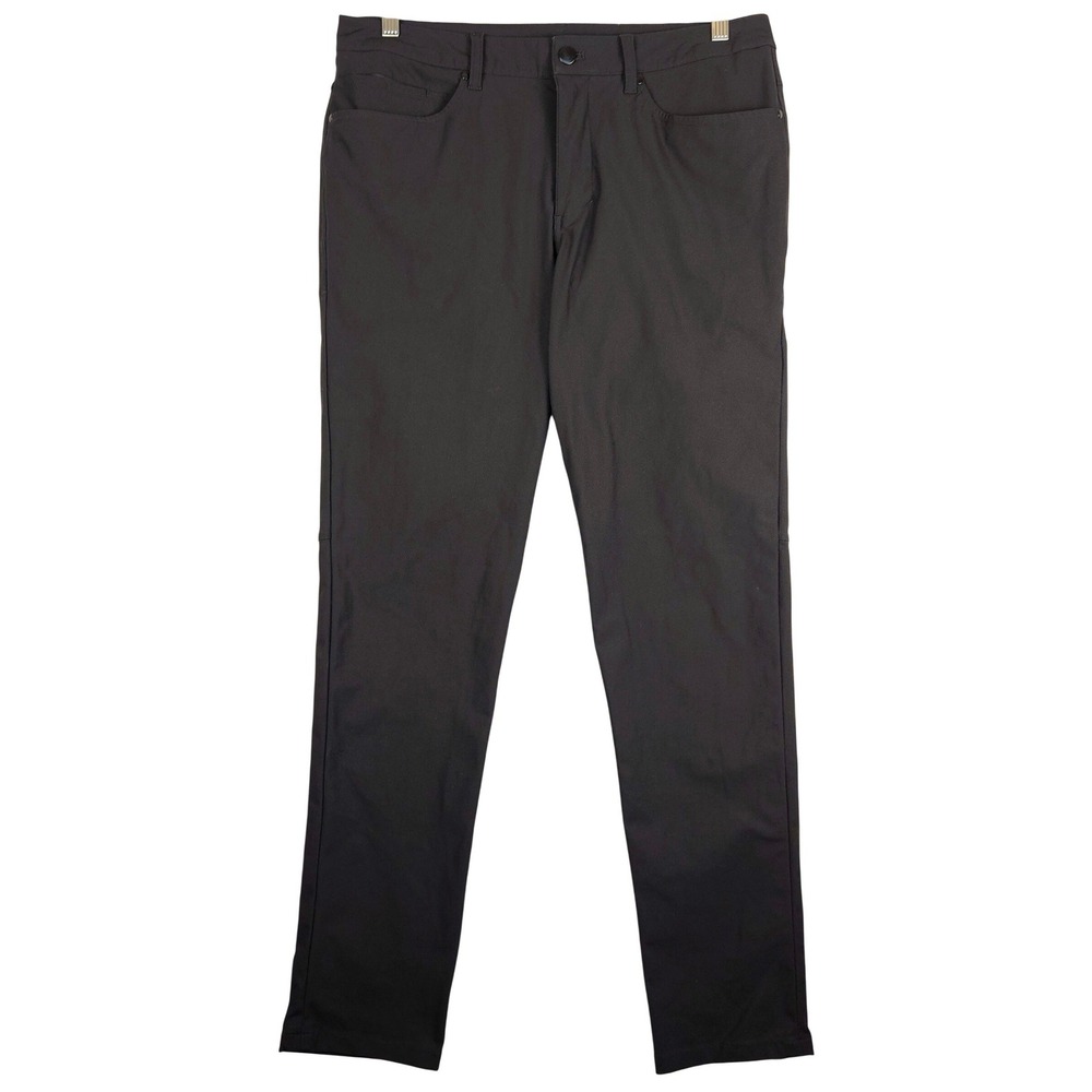 Lululemon ABC Slim‎ Mens Black Pants Stretch Athletic Warpstreme 33 (Fits 34x31)
